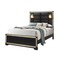 Global Furniture Usa Traditional Glam Glitter Blake Black Queen Bed With Lamps 3170 - alternate 6
